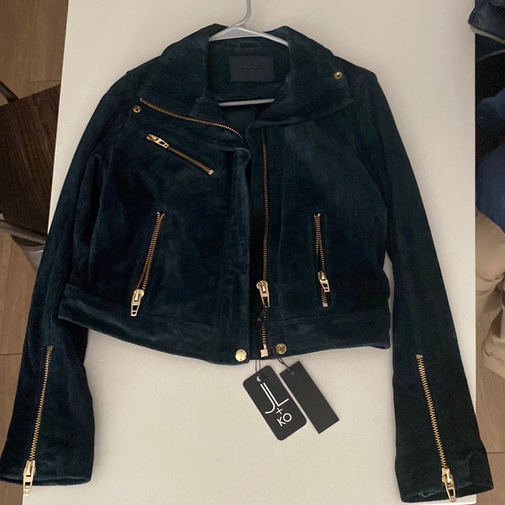 BLANKNYC GALACTIC TEAL LEATHER SMALL